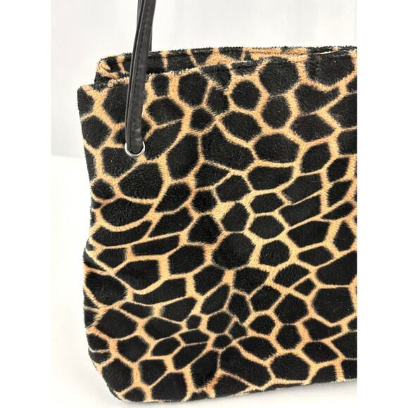 VTG Nine West Animal Print Double Strap Animal Print 10" Shoulder Bag Y2K - Picture 8 of 14